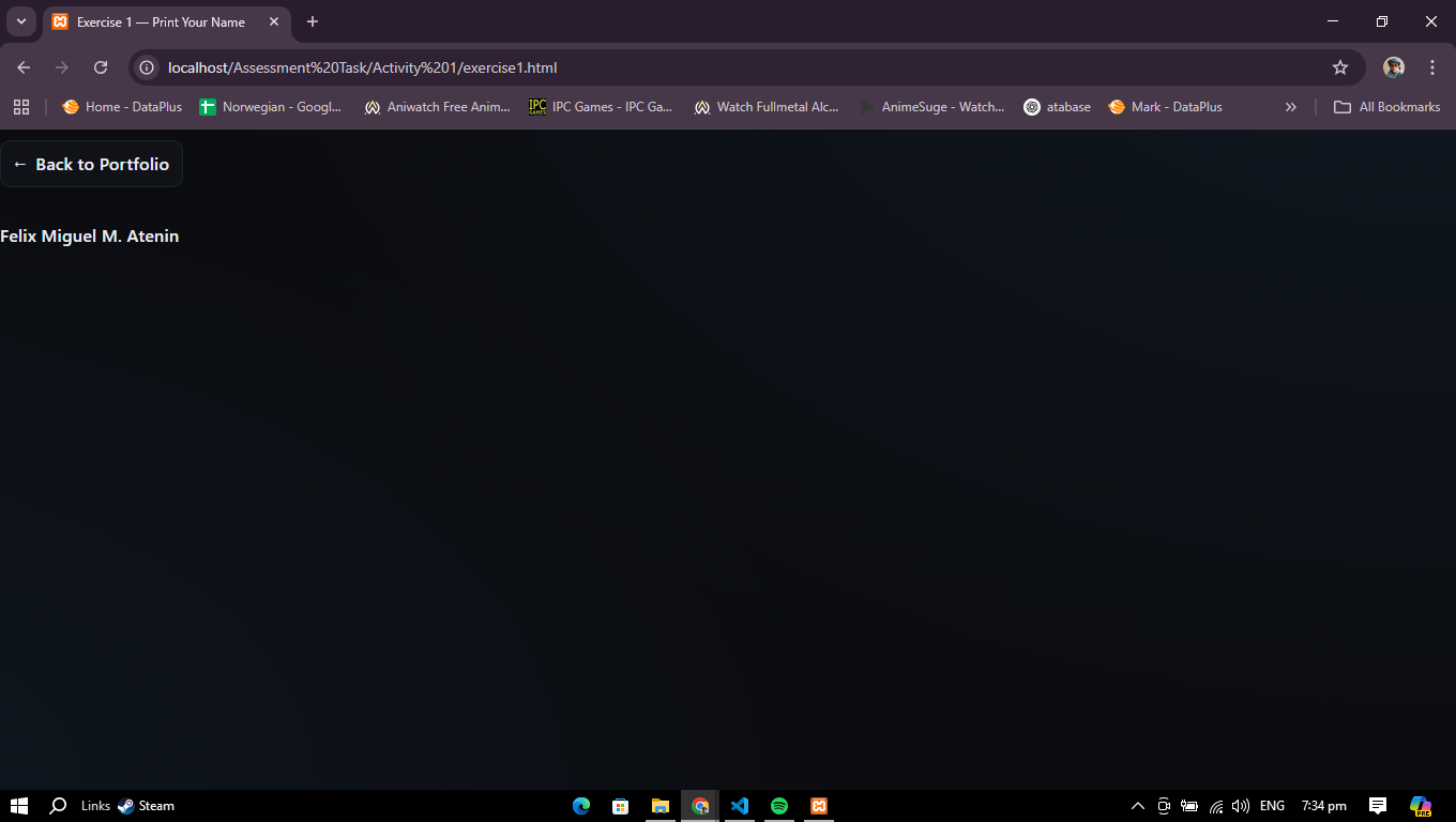 Activity 1 - Exercise 1